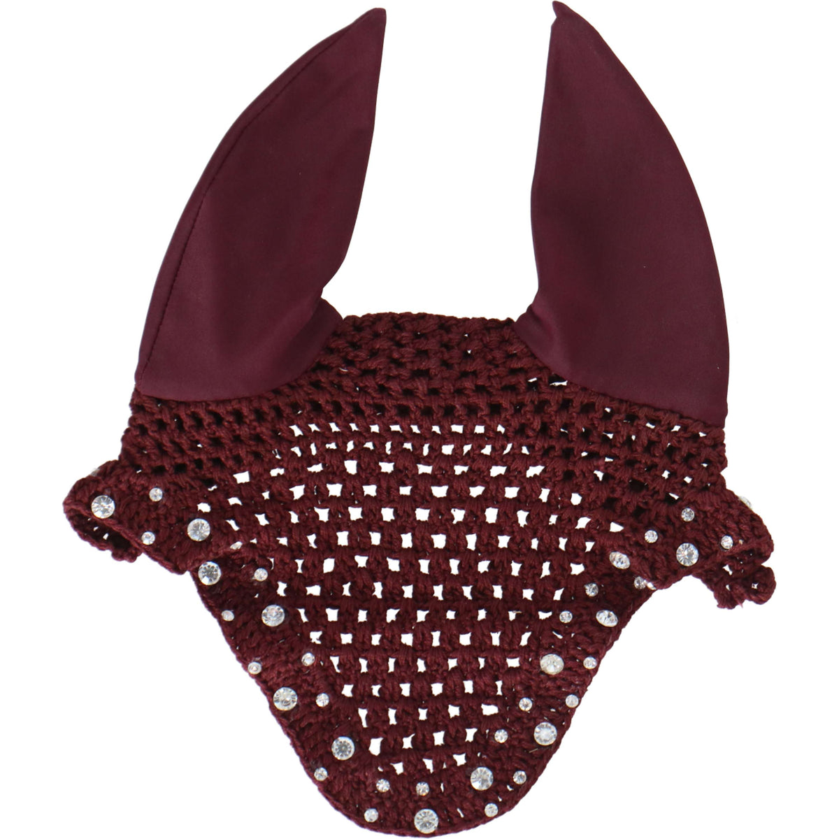 HB Ear Net with Trydac Swarovski stones Burgundy