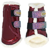 HB Leg protection Gold Rush Glitter Little Sizes Burgundy