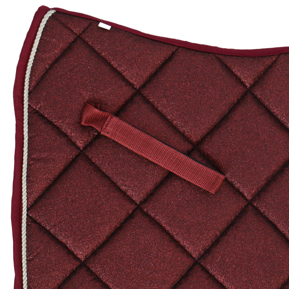 HB Saddlepad Sparkling Glitter Dressage Burgundy