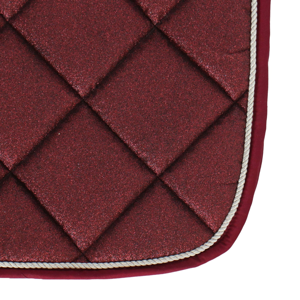 HB Saddlepad Sparkling Glitter Dressage Burgundy