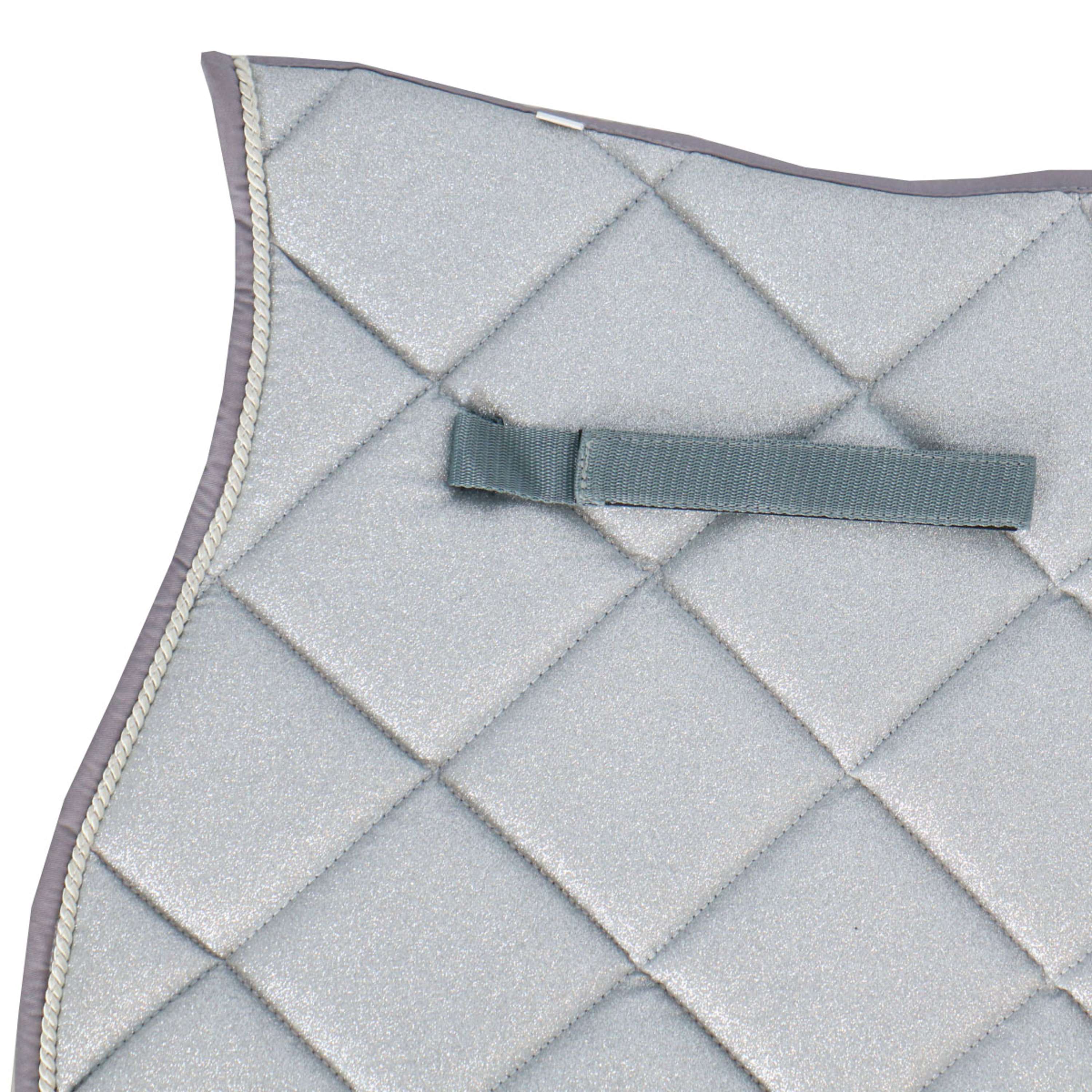 HB Saddlepad Sparkling Glitter Jumping Silver