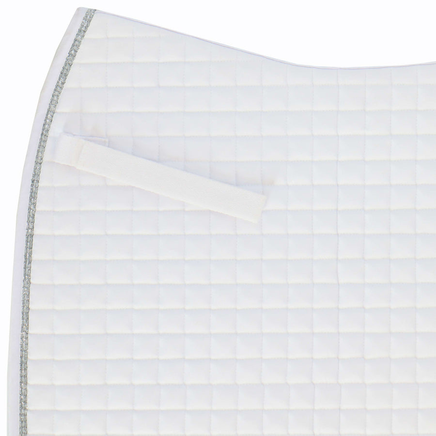 Riding World Saddlepad Girly Dressage White