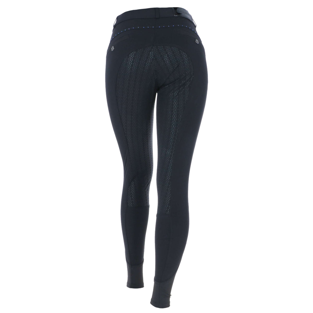 EQUITHÈME Breeches Safir Silicon Seat Black/Blue