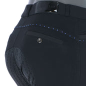 EQUITHÈME Breeches Safir Silicon Seat Black/Blue