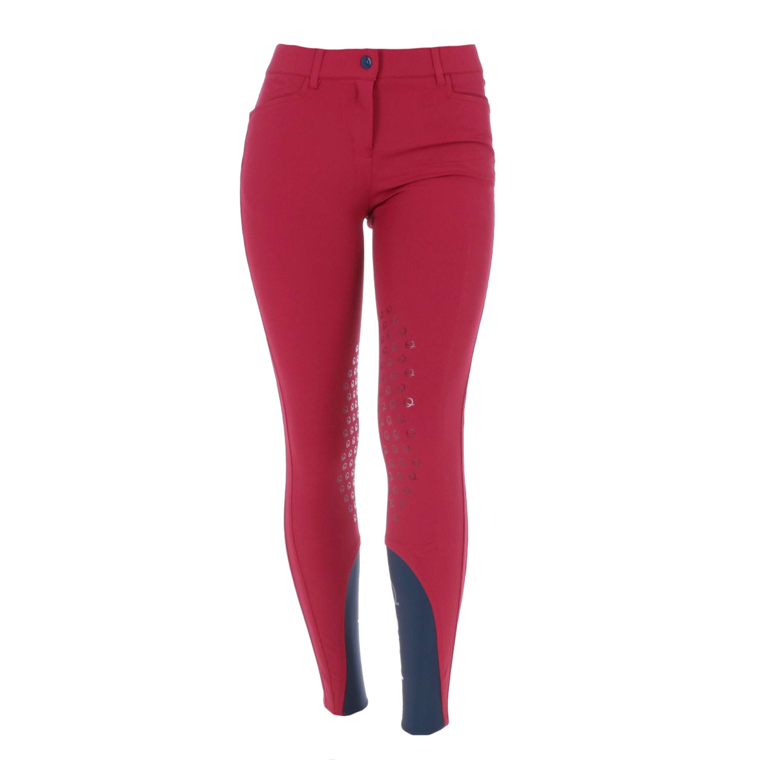 EQODE by Equiline Breeches Donna Knee Grip Cherry