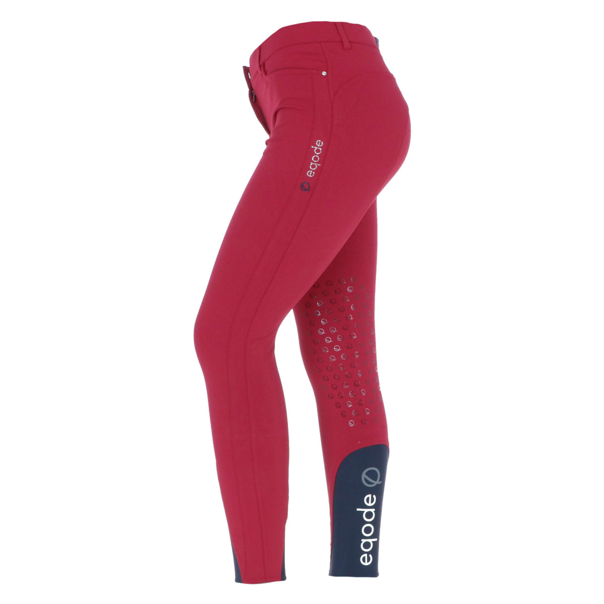 EQODE by Equiline Breeches Donna Knee Grip Cherry