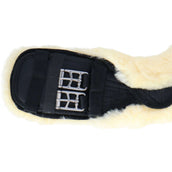 HKM Girth Sheepskin Black/Natural