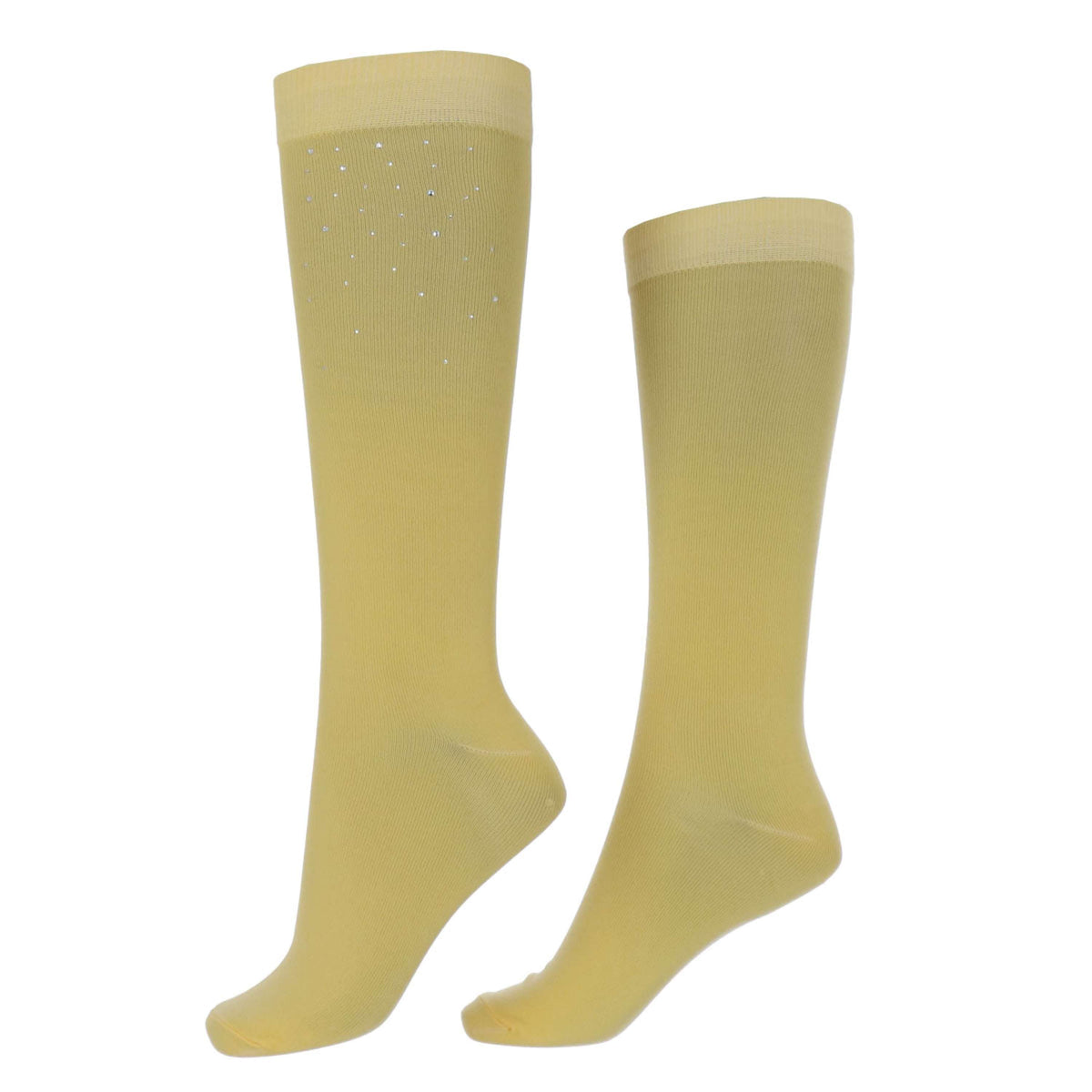 HKM Riding Socks Crystals Milky Oranje