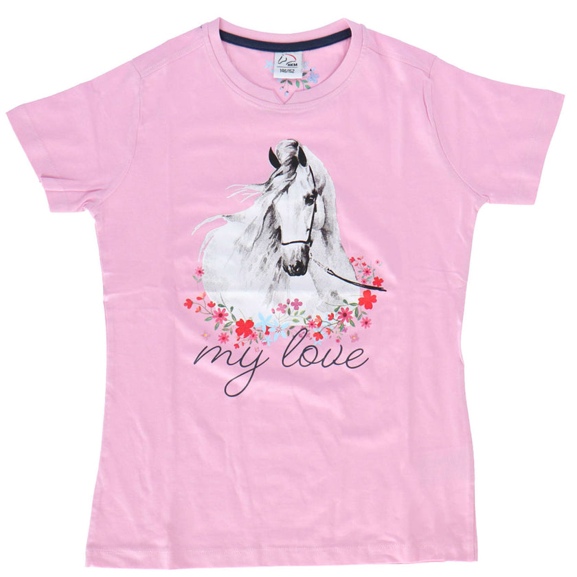 HKM T-Shirt Horse Spirit Pink