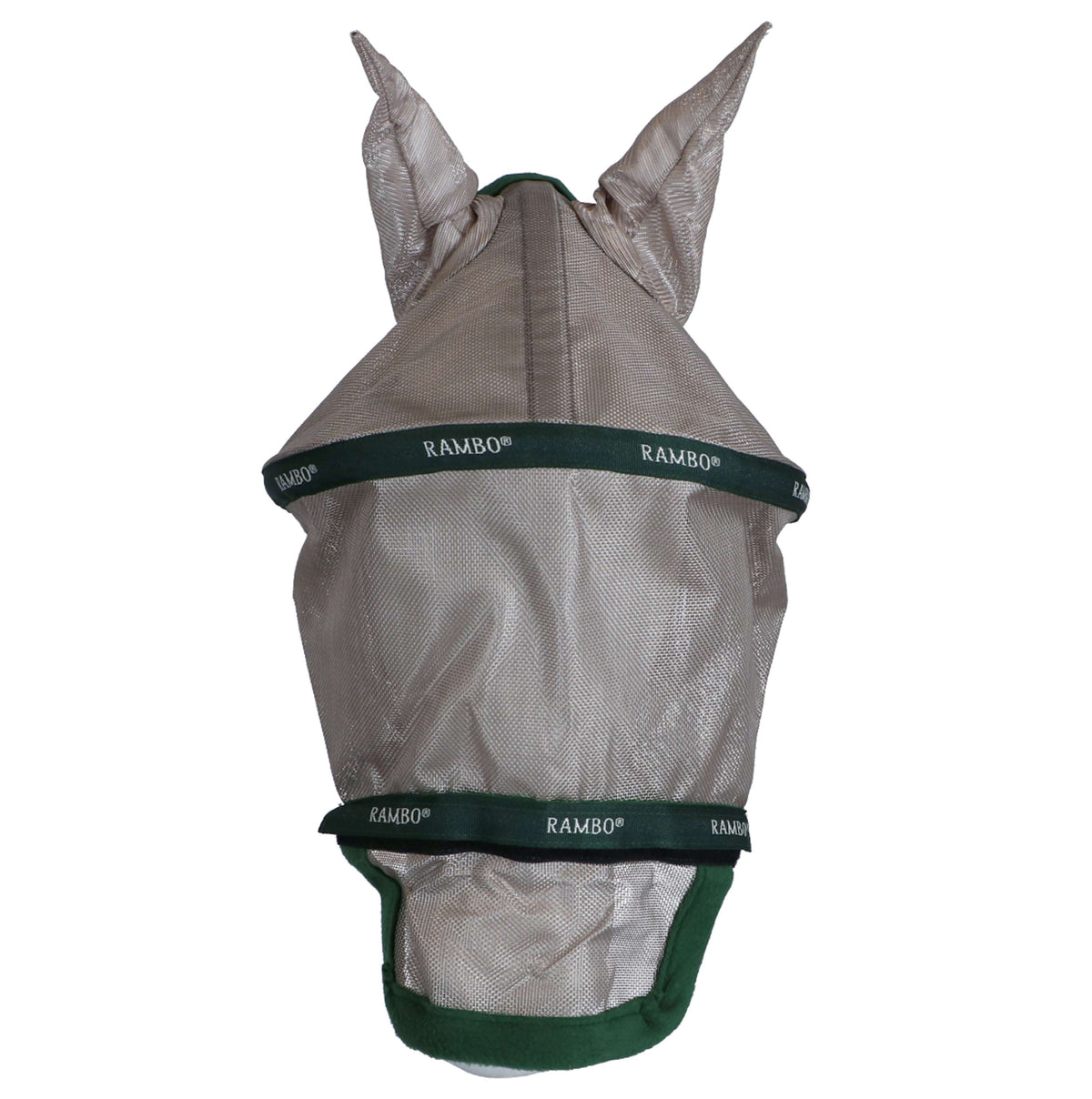 Rambo Fly Mask Plus Oatmeal/Green