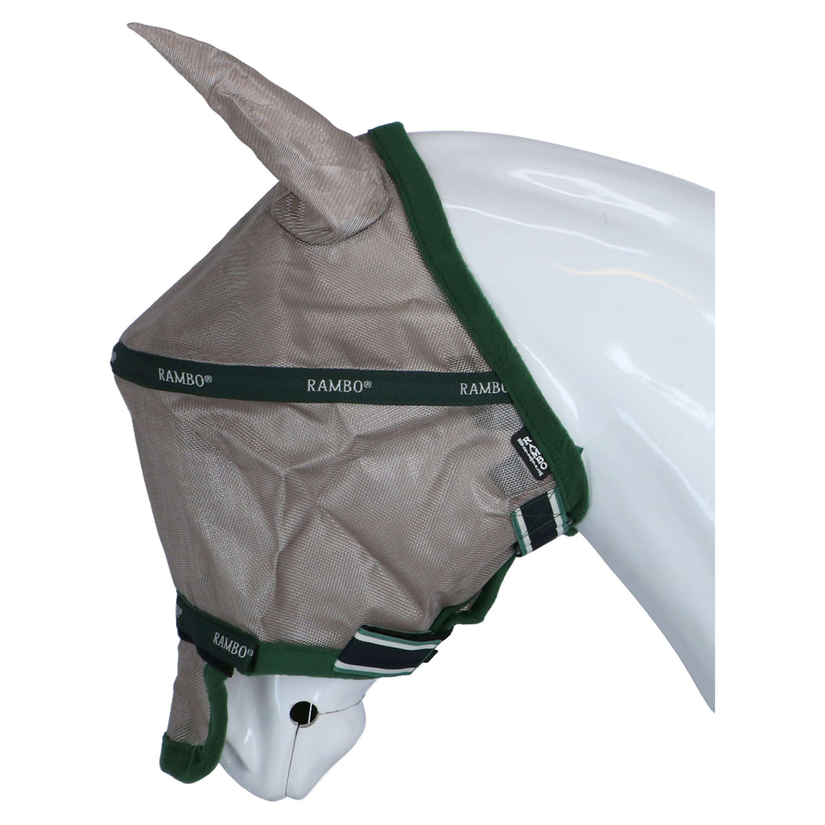 Rambo Fly Mask Plus Oatmeal/Green