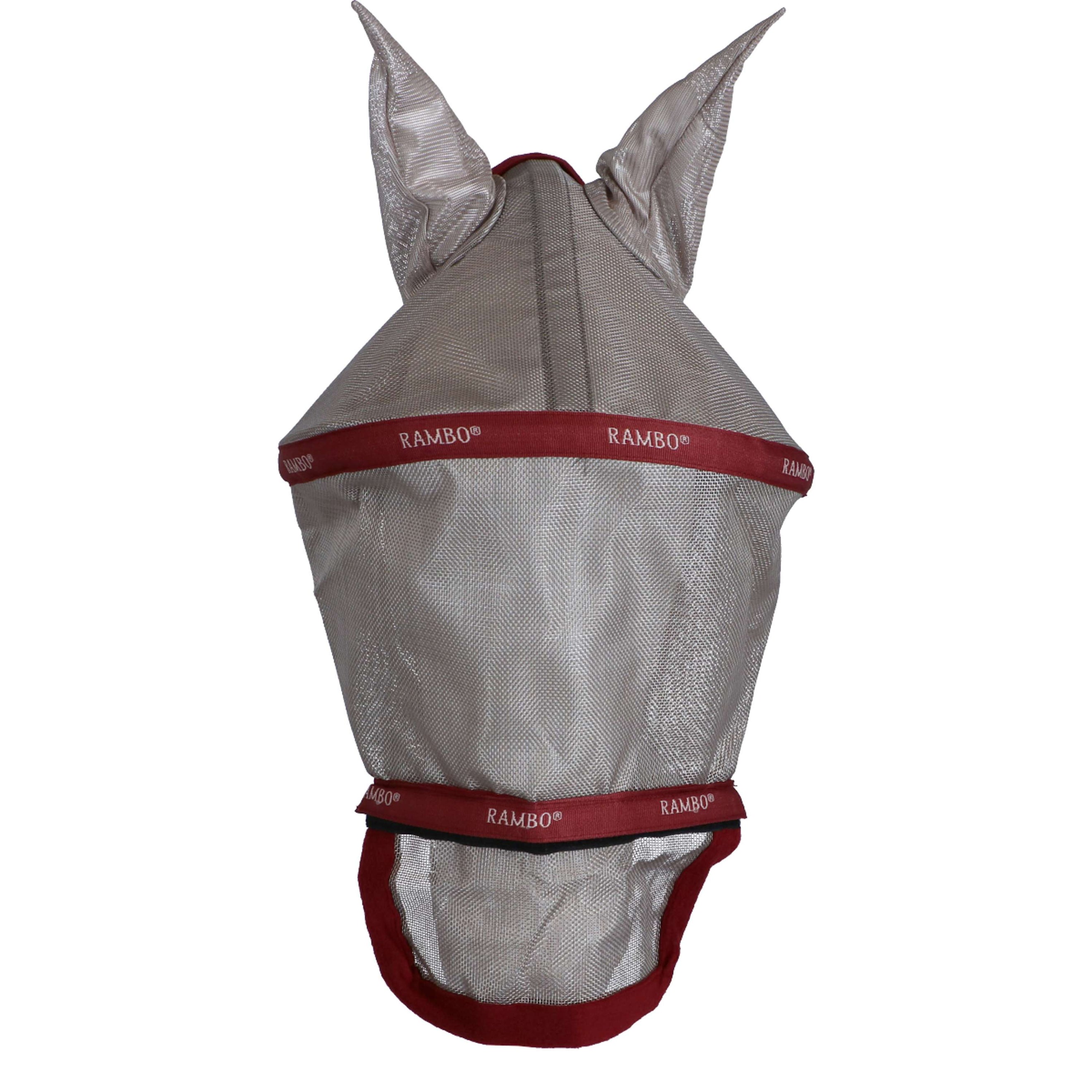 Rambo Fly Mask Plus Oatmeal/Cherry