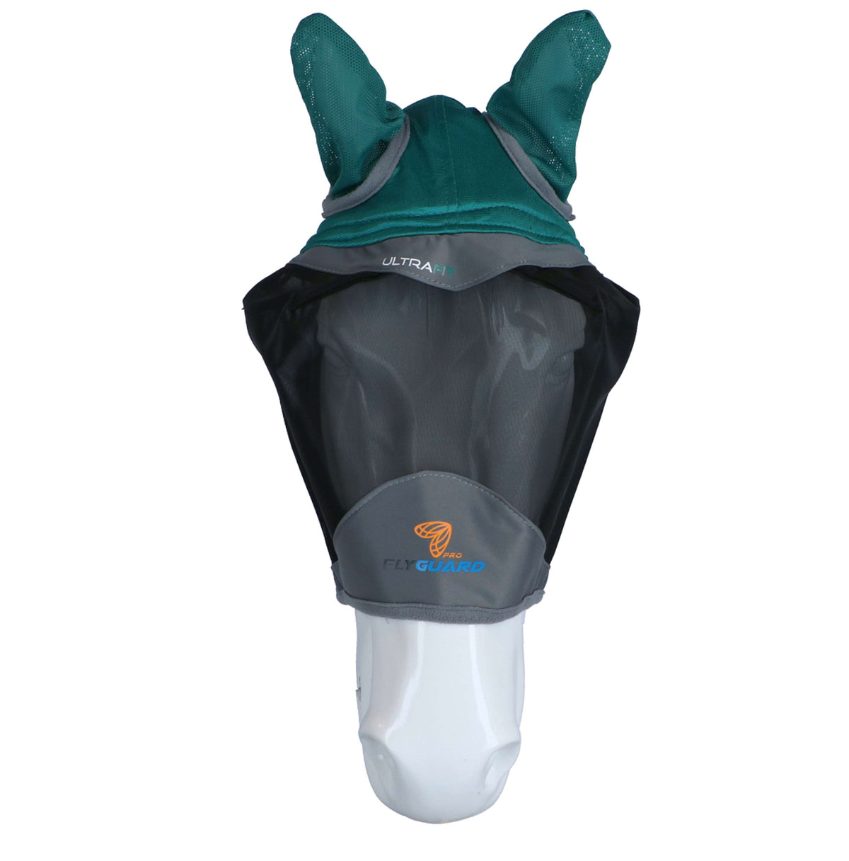 Shires Fly Mask Deluxe with Ears Green