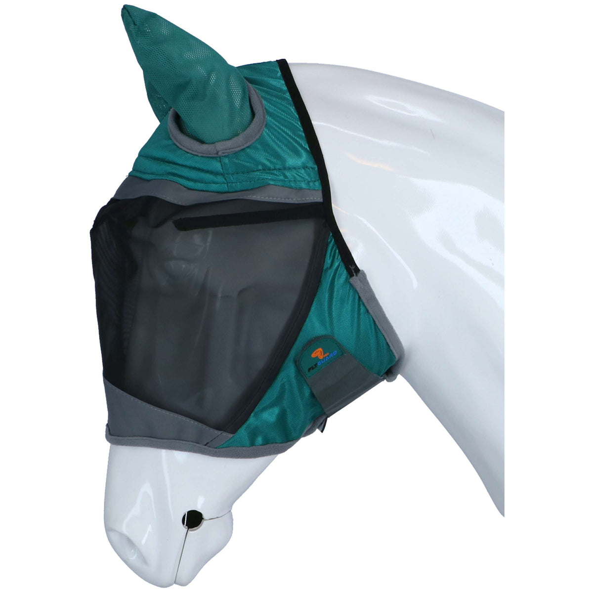 Shires Fly Mask Deluxe with Ears Green