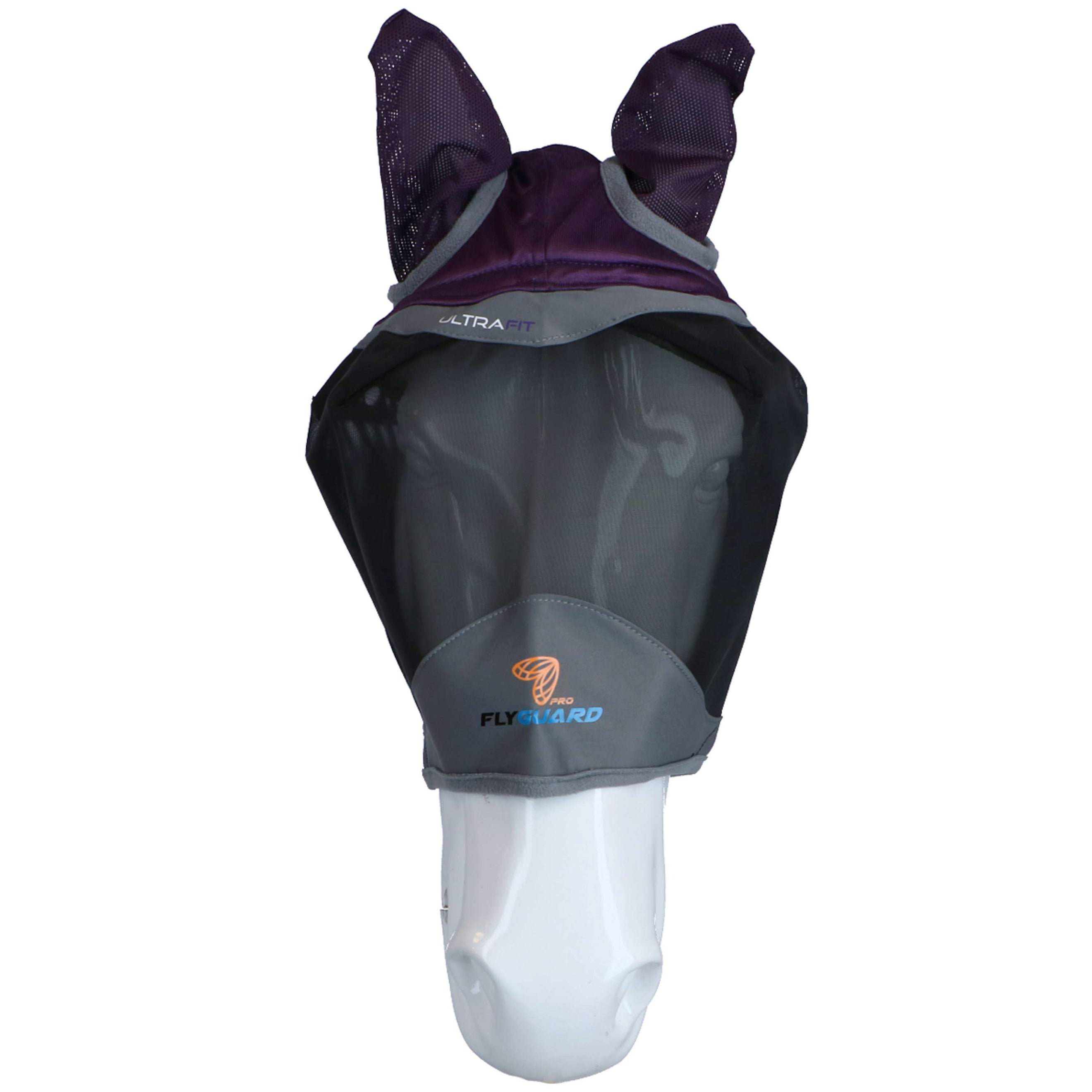 Shires Fly Mask Deluxe with Ears Purple