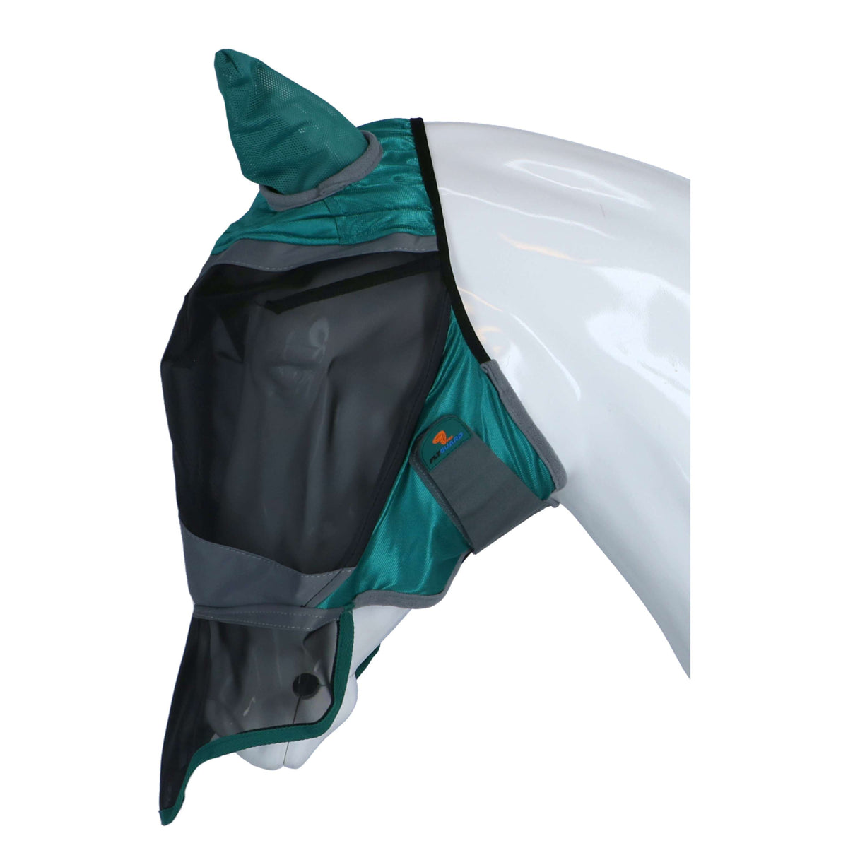 Shires Fly Mask Deluxe with Ears and Nose Green