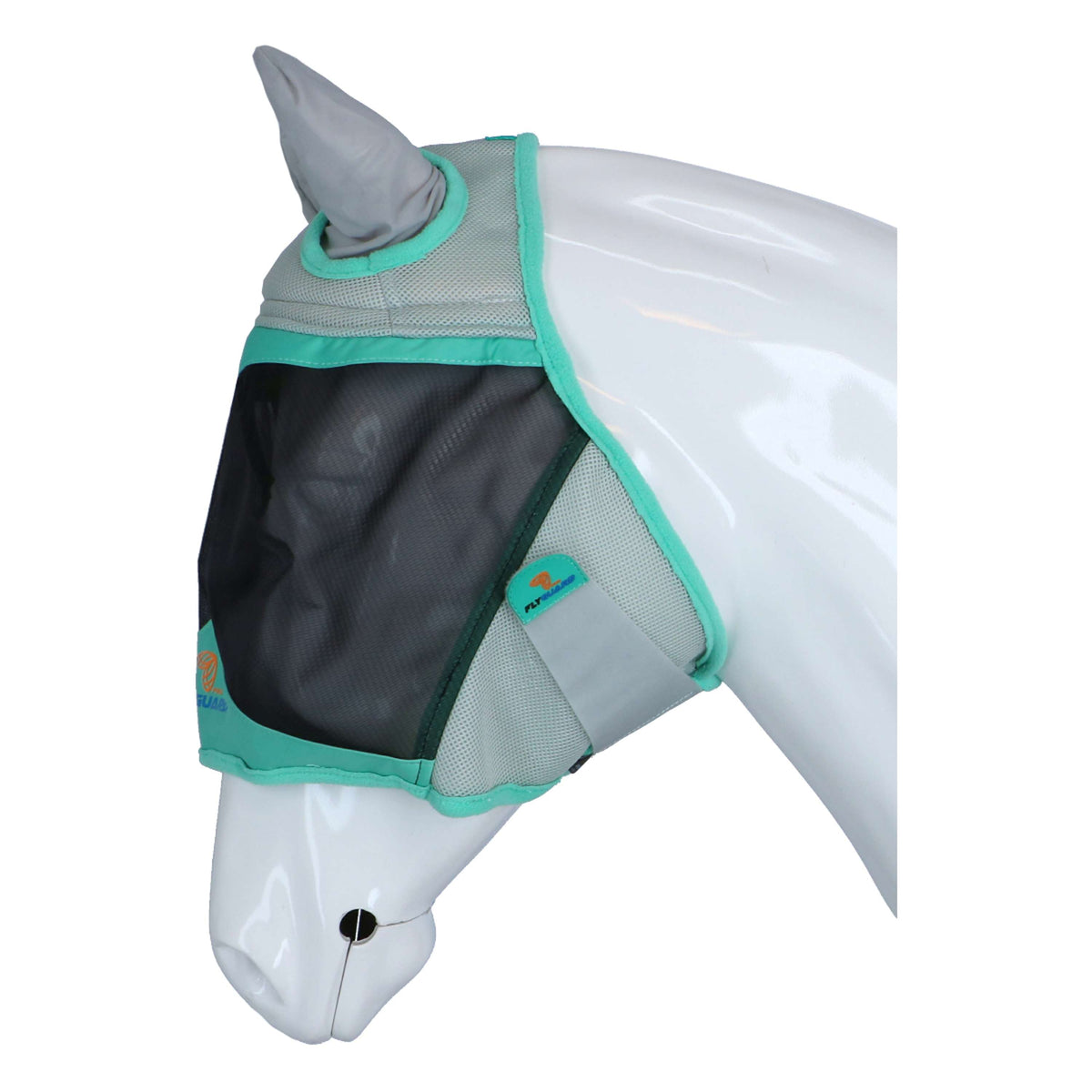 Shires Fly Mask Air Motion with Ears Aqua