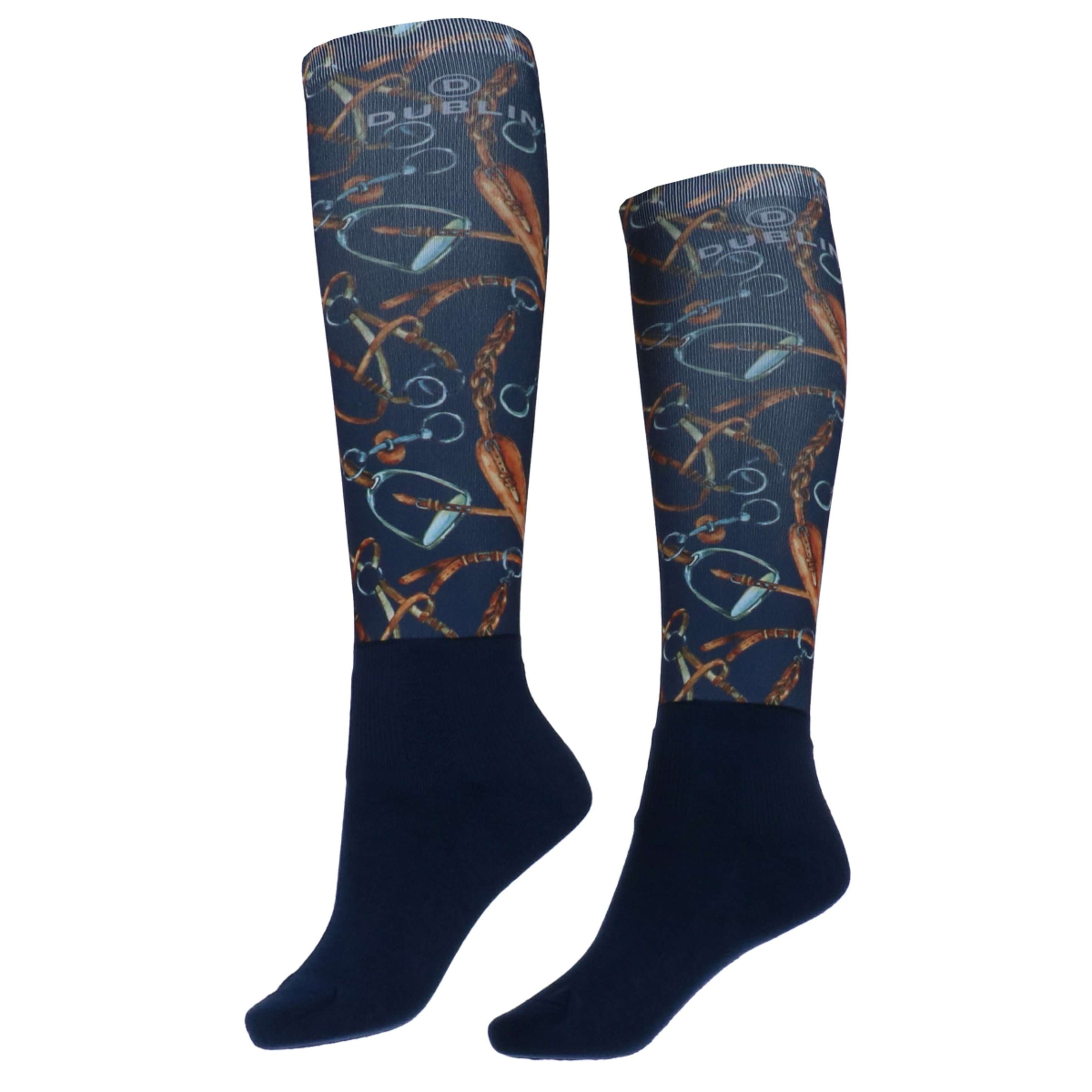 Dublin Riding Socks Stocking Harness Print