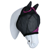 Weatherbeeta Fly Mask Comfitec Deluxe Durable Mesh with Ears Black/Purple