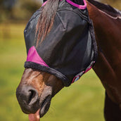 Weatherbeeta Fly Mask Comfitec Deluxe Durable Mesh with Ears Black/Purple