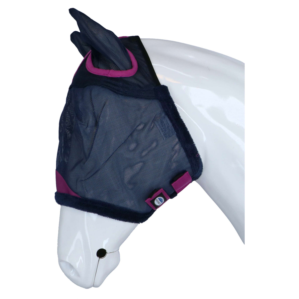 Weatherbeeta Fly Mask Comfitec Deluxe Durable Mesh with Ears Navy/purple