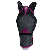 Weatherbeeta Fly Mask Comfitec Deluxe Durable Mesh with Ears and Nose Black/Purple