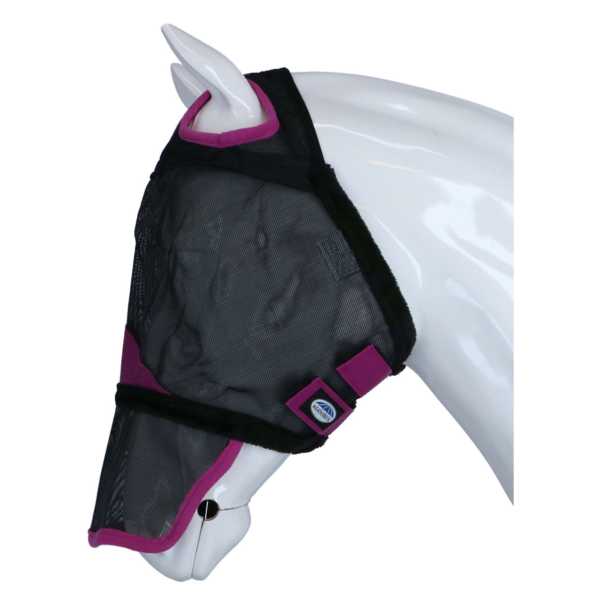 Weatherbeeta Fly Mask Comfitec Deluxe Durable Mesh with Nose Black/Purple