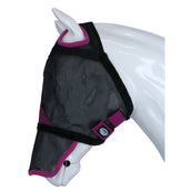 Weatherbeeta Fly Mask Comfitec Deluxe Durable Mesh with Nose Black/Purple