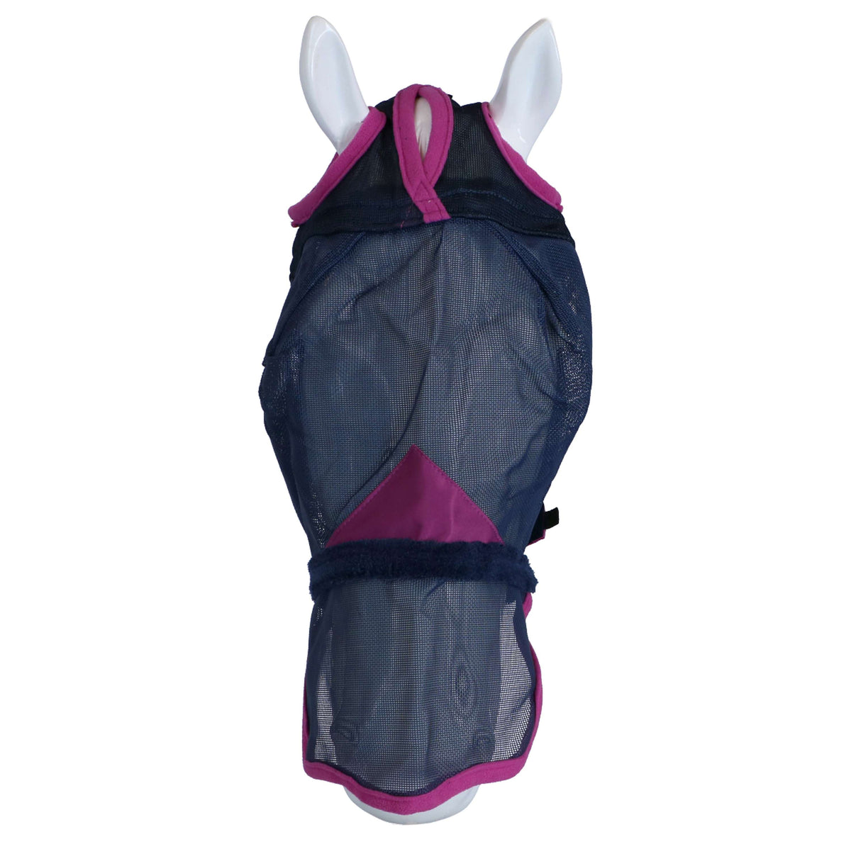 Weatherbeeta Fly Mask Comfitec Deluxe Durable Mesh with Nose Navy/purple