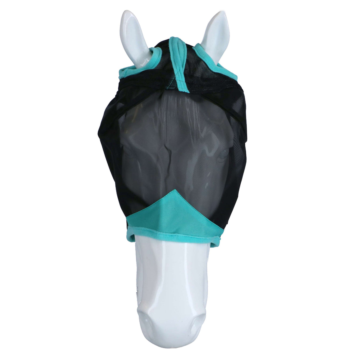 Weatherbeeta Fly Mask Comfitec Deluxe Fine Mesh Black / Turquoise