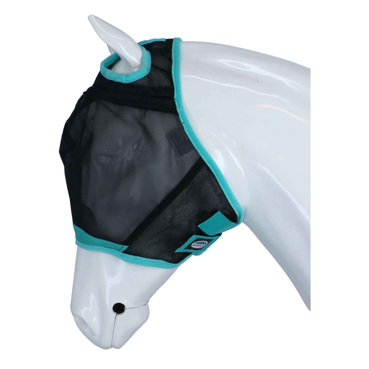 Weatherbeeta Fly Mask Comfitec Deluxe Fine Mesh Black / Turquoise