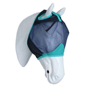 Weatherbeeta Fly Mask Comfitec Deluxe Fine Mesh Navy/Turquoise