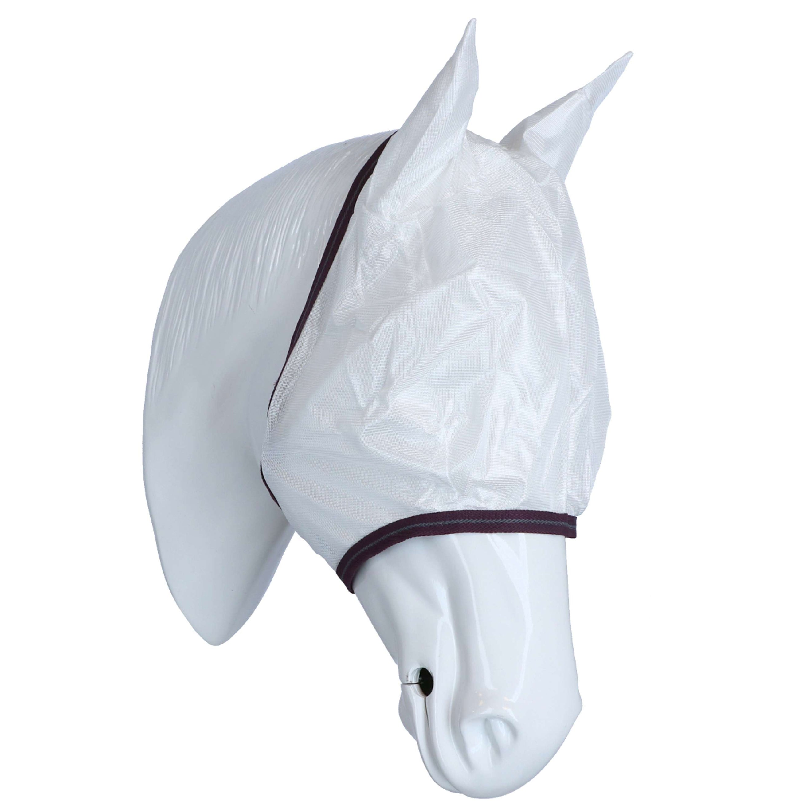 WeatherBeeta Fly Mask ComFiTec Essential Mesh White/Maroon/Grey
