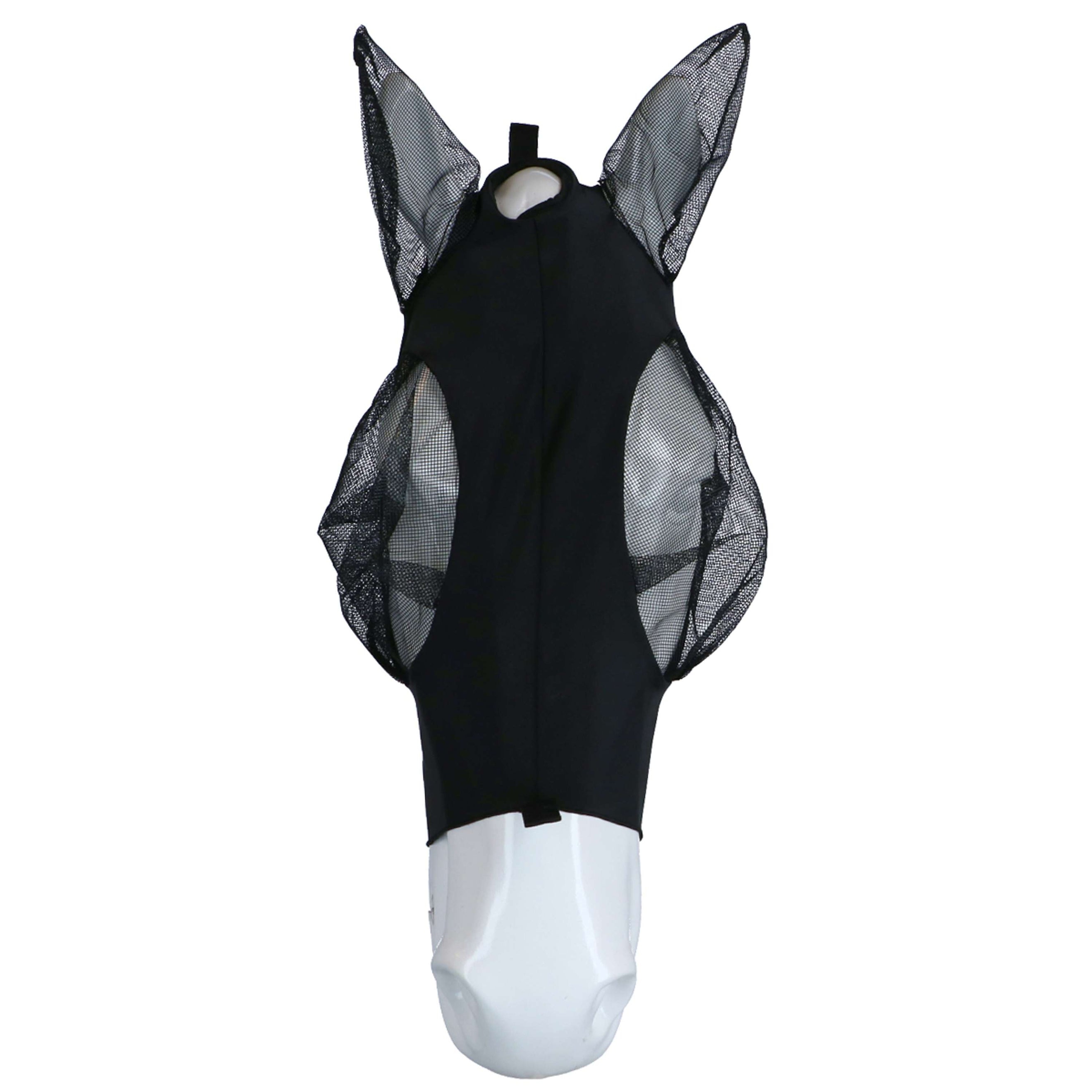 WeatherBeeta Fly Mask Deluxe Stretch Bug with Ears Black