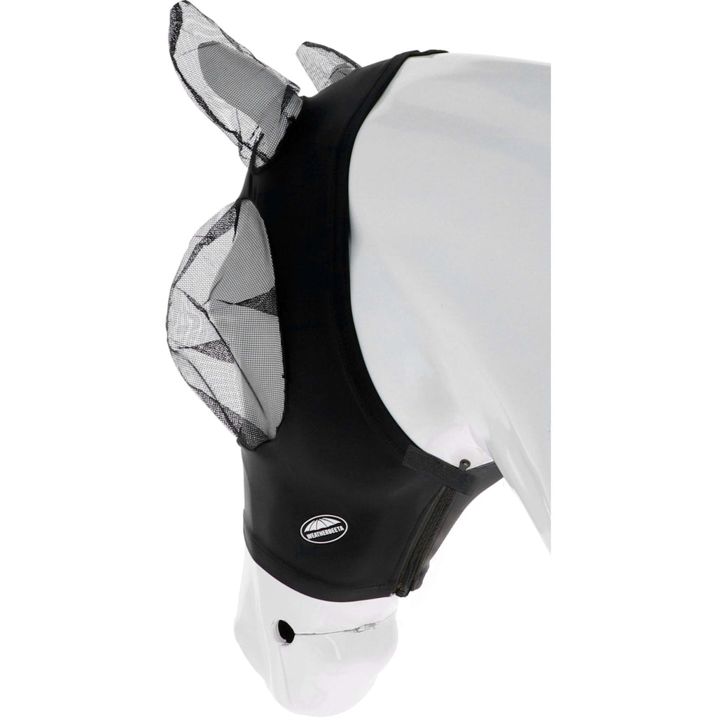 WeatherBeeta Fly Mask Deluxe Stretch Bug with Ears Black