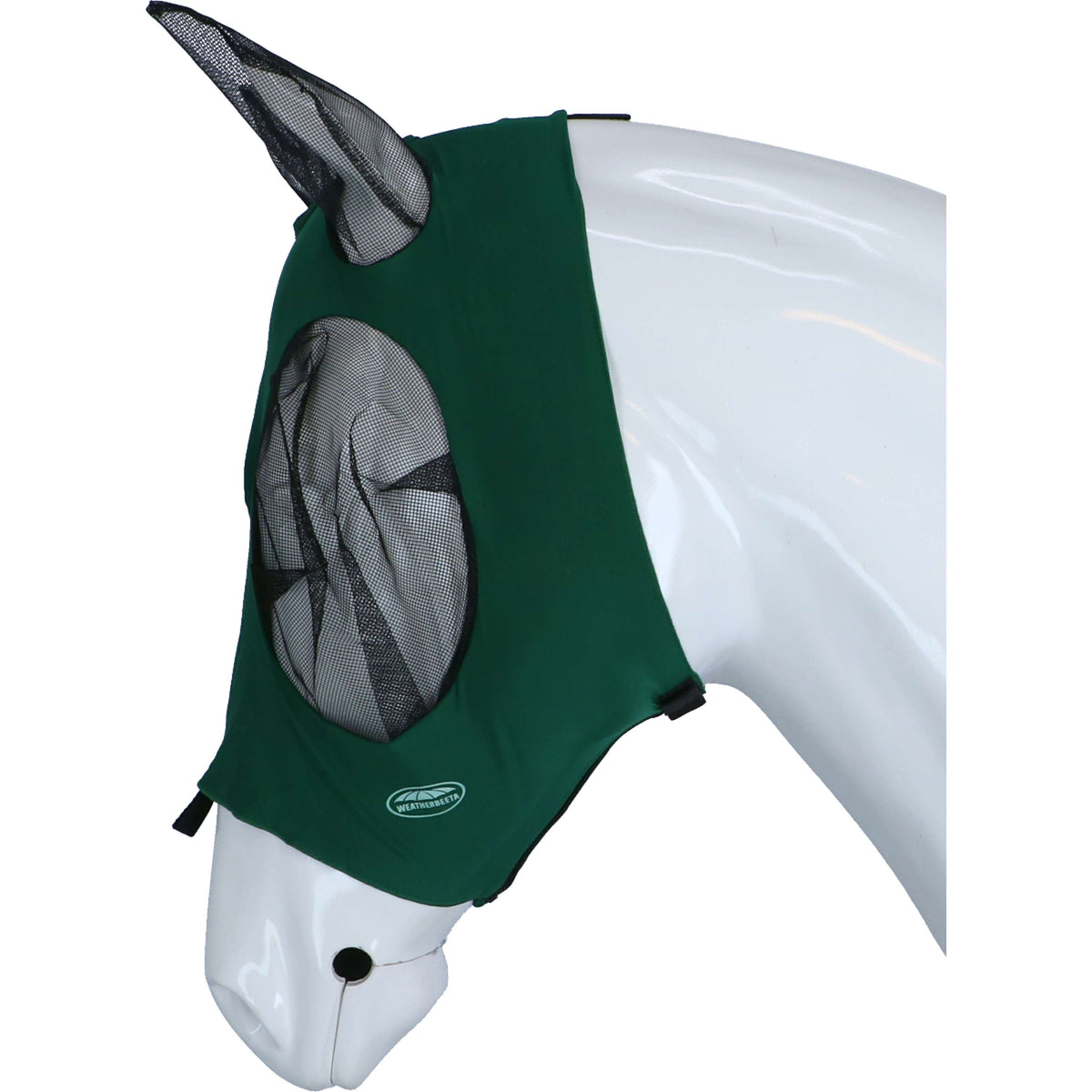 Weatherbeeta Fly Mask Deluxe Stretch Bug with Ears Hunter/Black