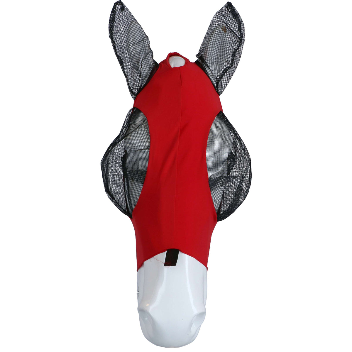 Weatherbeeta Fly Mask Deluxe Stretch Bug with Ears Red/Black