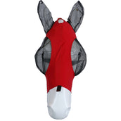 Weatherbeeta Fly Mask Deluxe Stretch Bug with Ears Red/Black