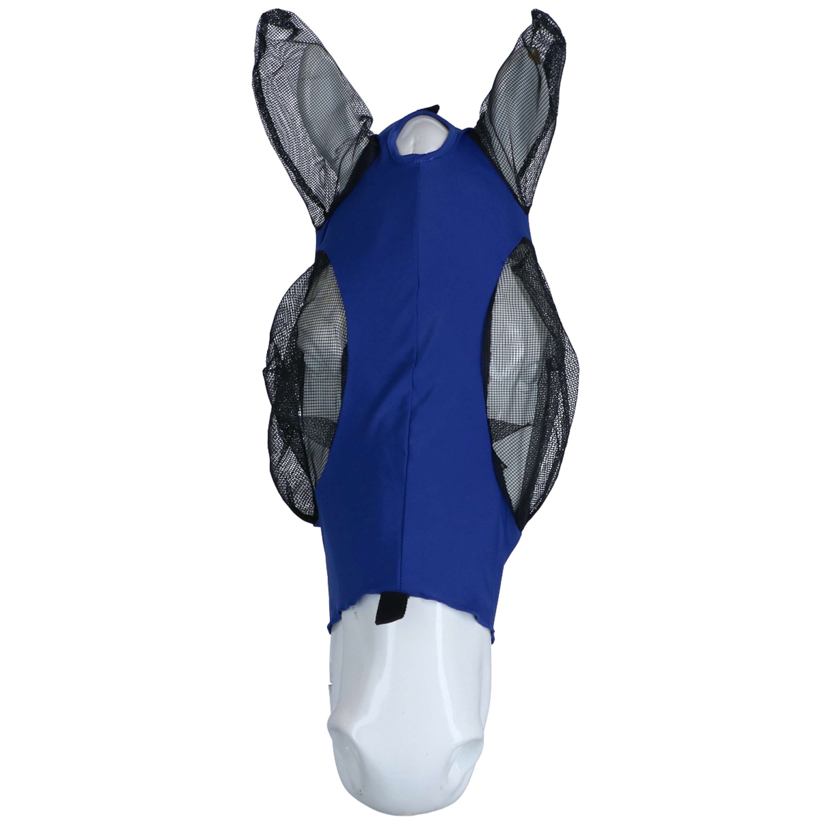 Weatherbeeta Fly Mask Deluxe Stretch Bug with Ears Royal Blue/Black