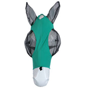 Weatherbeeta Fly Mask Deluxe Stretch Bug with Ears Turquoise/Black