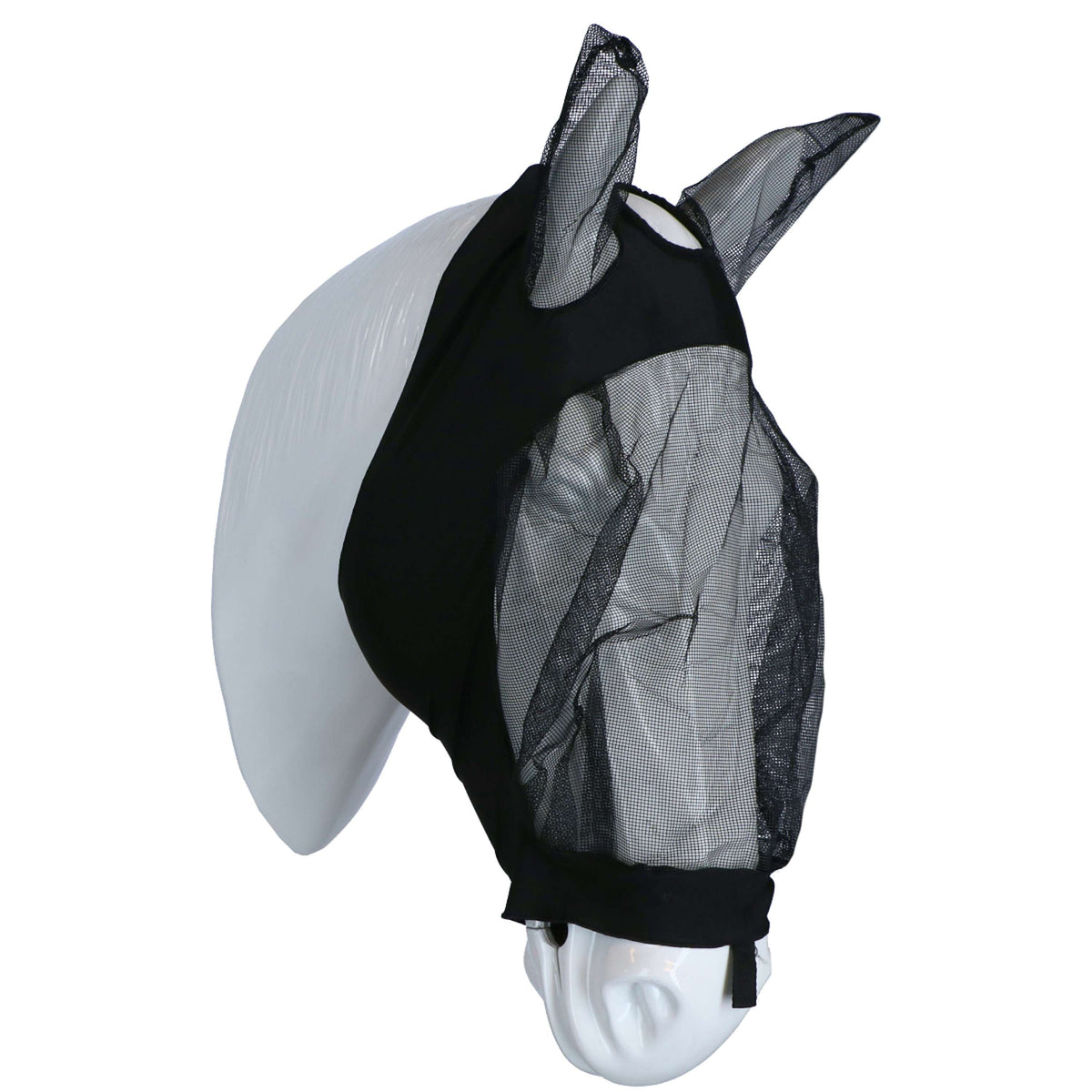 Weatherbeeta Fly Mask Deluxe Stretch with Ears Black