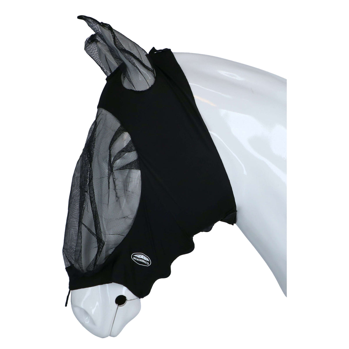 Weatherbeeta Fly Mask Deluxe Stretch with Ears Black