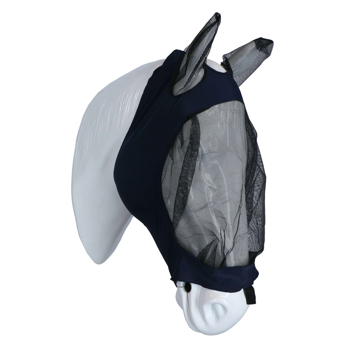 Weatherbeeta Fly Mask Deluxe Stretch with Ears Navy/Black