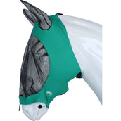 Weatherbeeta Fly Mask Deluxe Stretch with Ears Turquoise/Black