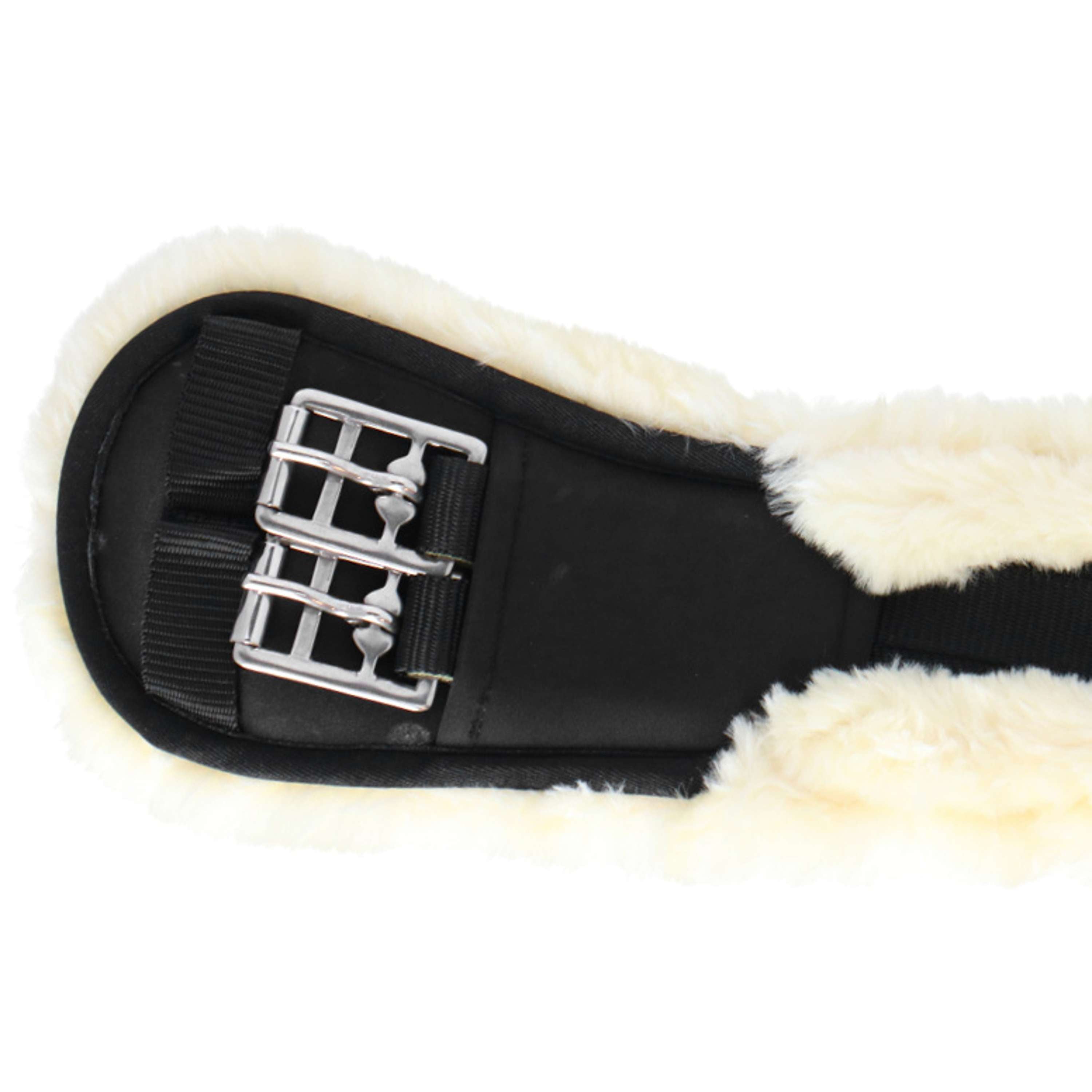 Covalliero Girth Faux Fur Black