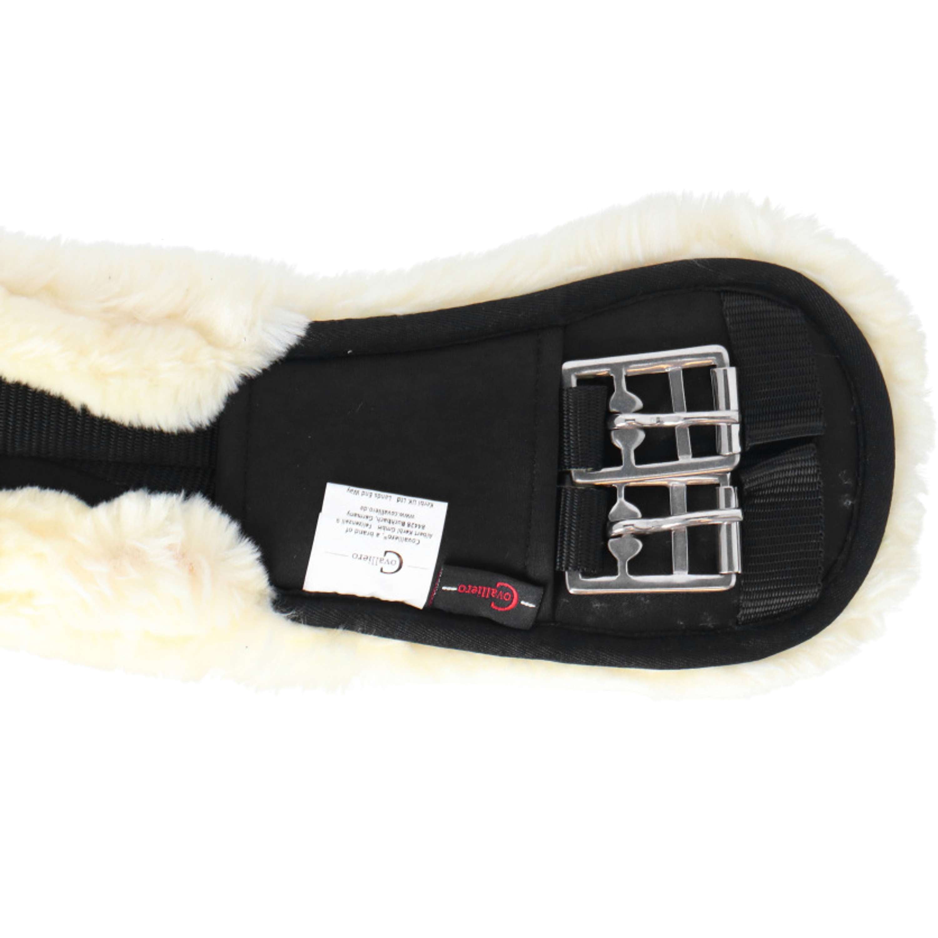 Covalliero Girth Faux Fur Black