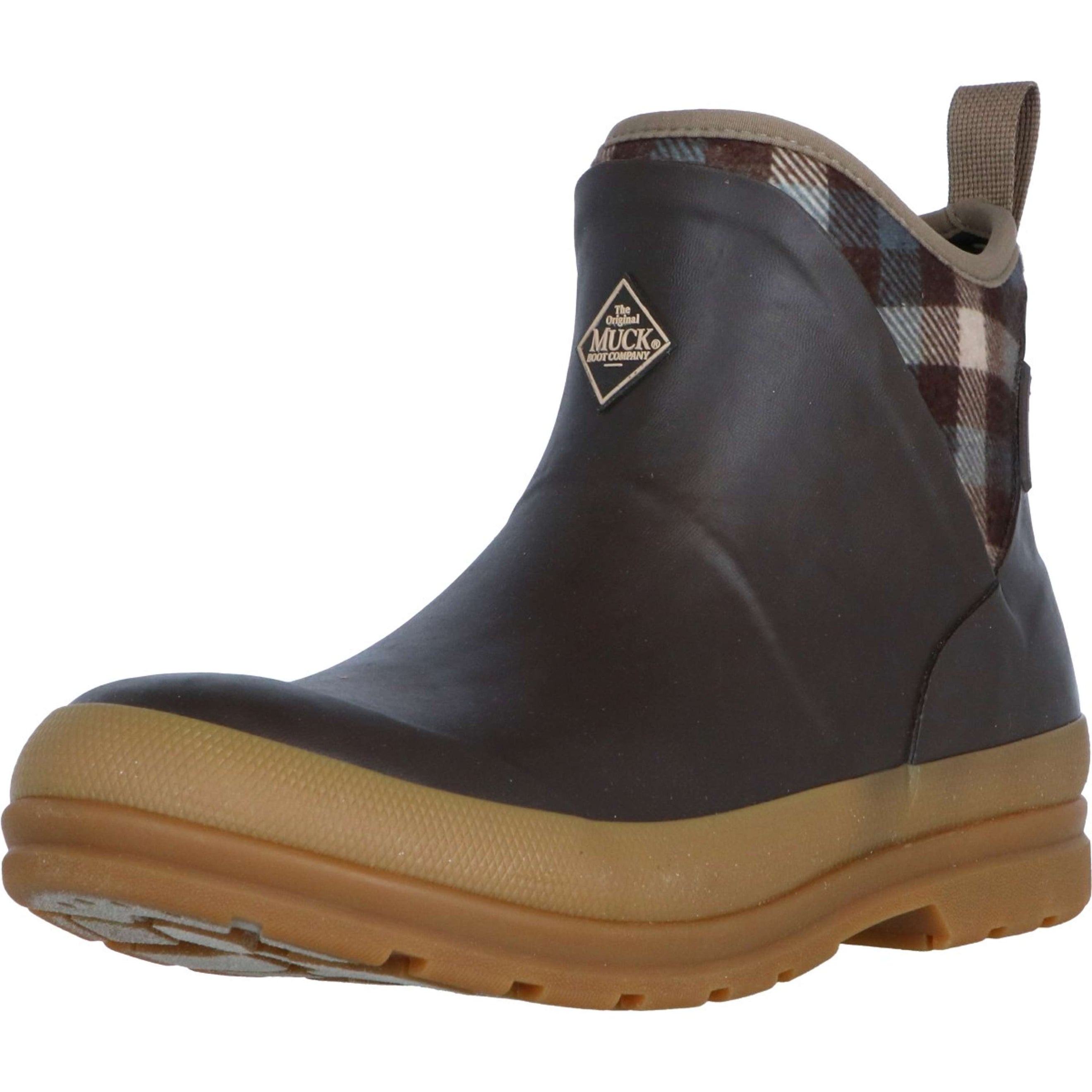 Muck Boot Originals Pull On Ankle Brown/Plaid