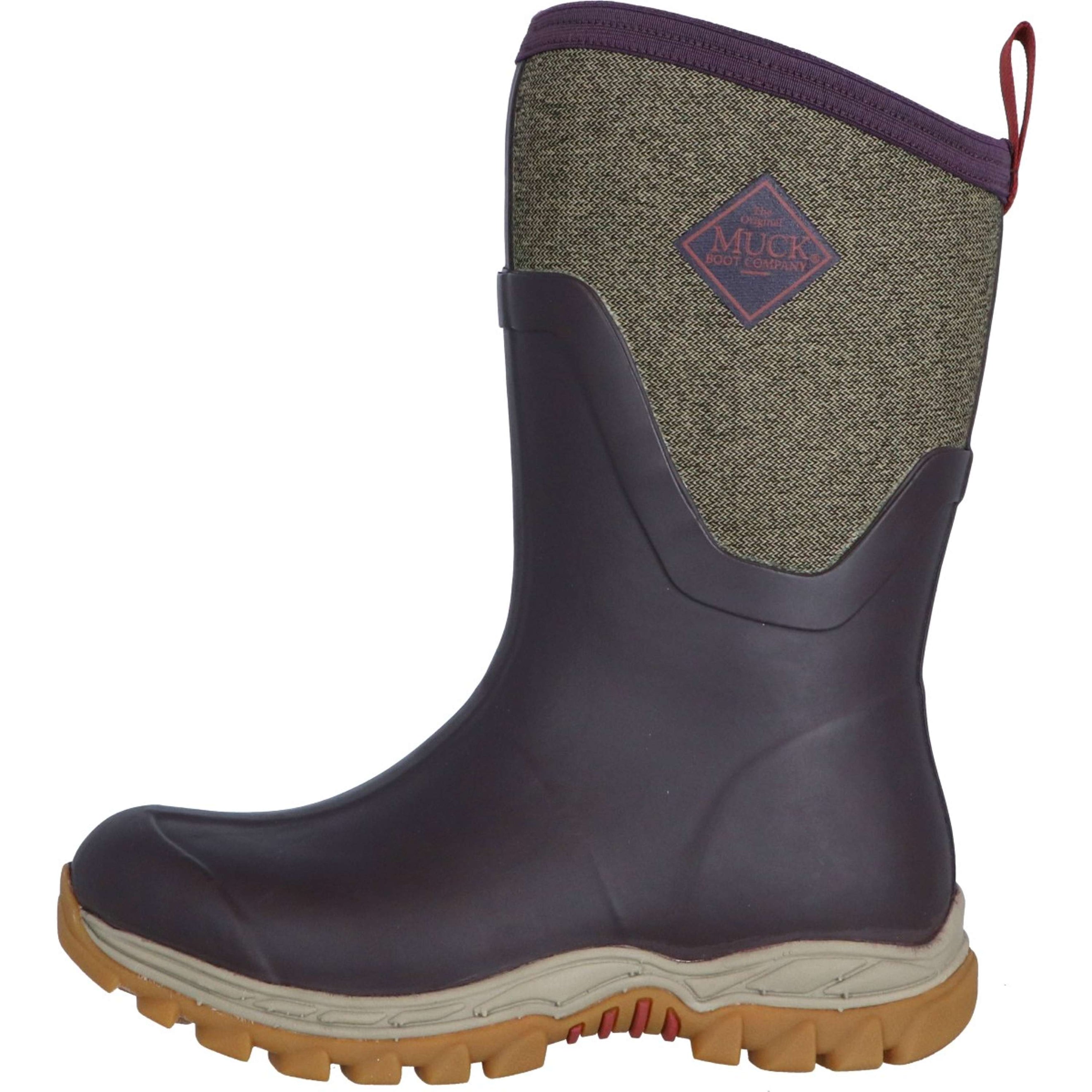 Muck Boot Arctic Sport II Mid Women Bordeaux/Tweed