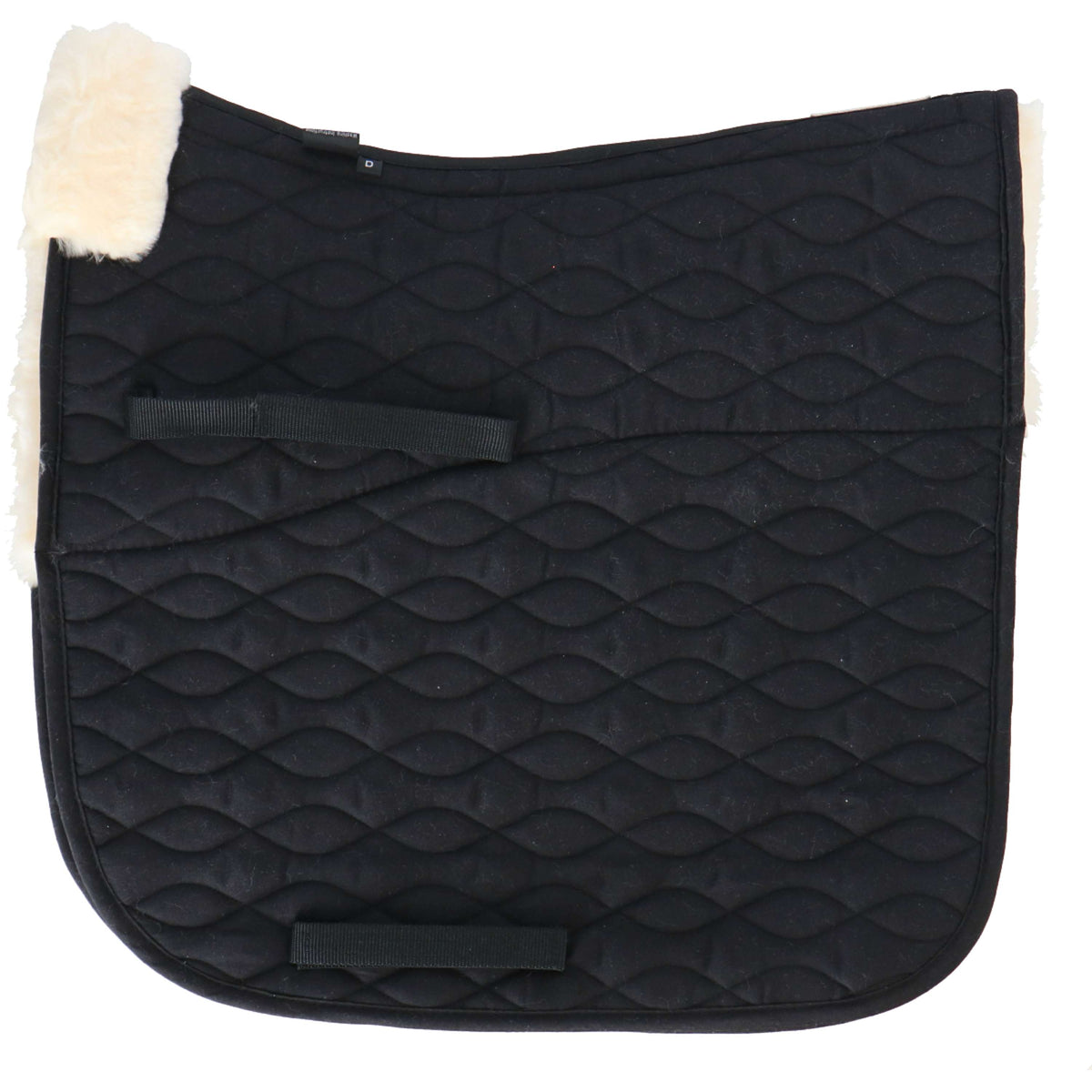 Waldhausen Saddlepad Mailand Sheepskin Dressage Black