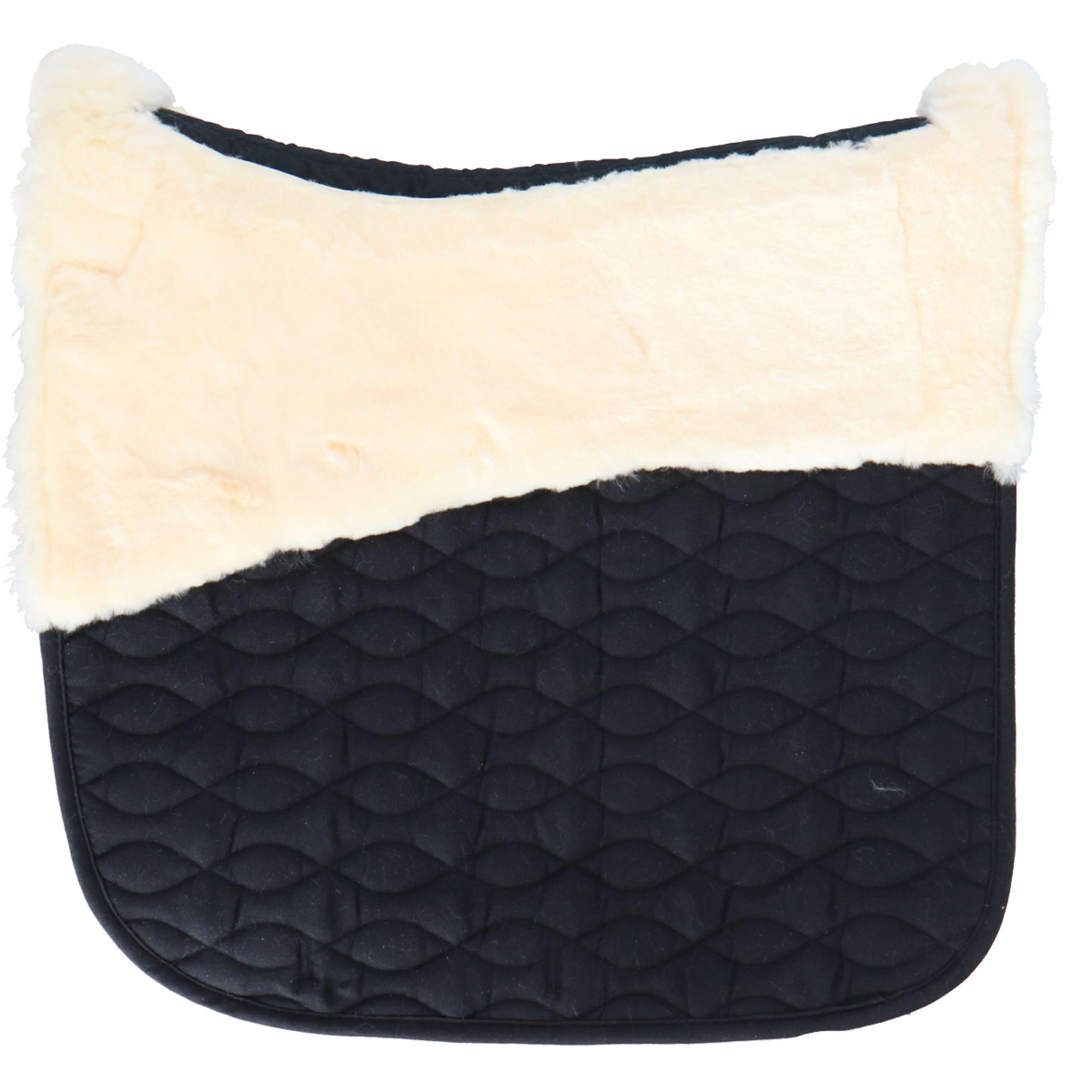 Waldhausen Saddlepad Mailand Sheepskin Dressage Black Waldhausen Saddlepad Mailand Sheepskin Dressage Black
